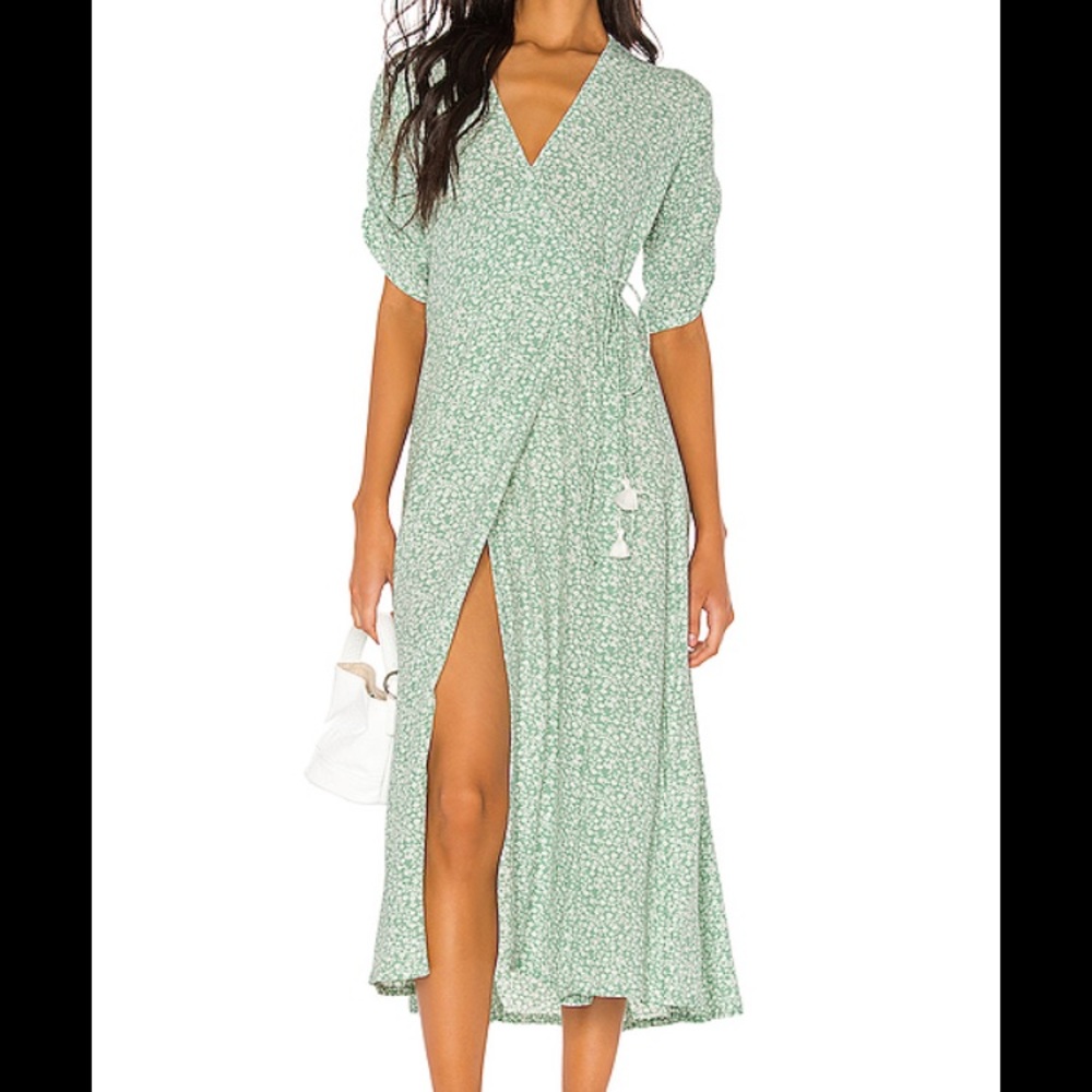 Midi wrap dress